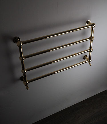 Gold Ball Jointed Multi Rail Towel Warmer (10GD)