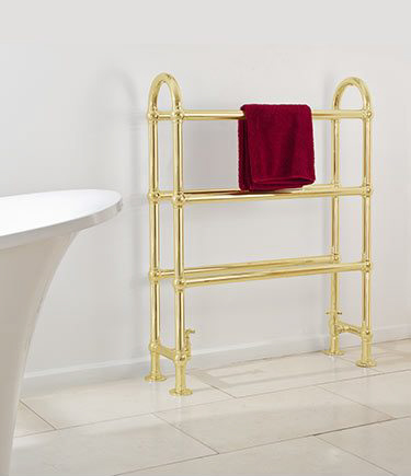 Horse Gold Plated Towel Radiator (111UU)