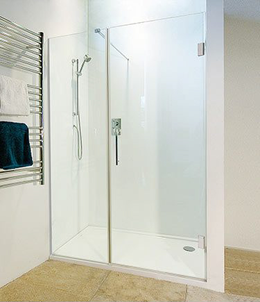 Reef Frameless Shower Door Partition - 10mm Glass (73D)