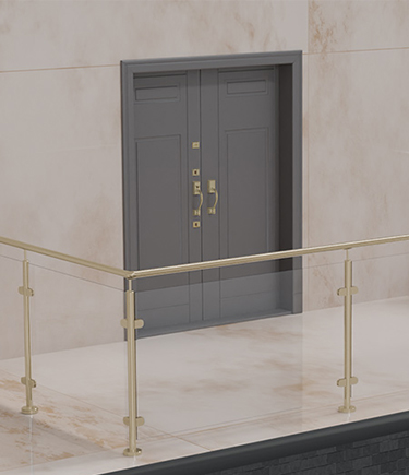 Brass Glass Balustrade