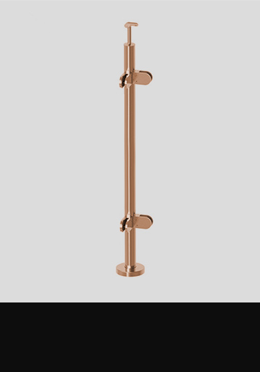 Copper Glass Balustrade Corner Post (2CCP)