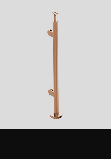 Copper Glass Balustrade End Post (2ACP)