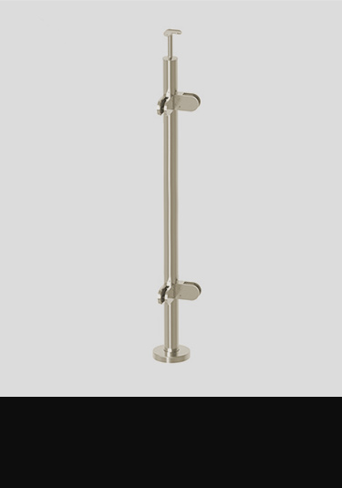 Nickel Glass Balustrade Corner Post (2CN)