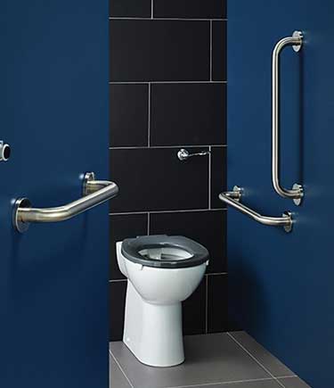 Modern Gold Ambulant Toilet Cubicle Pack (723AG)